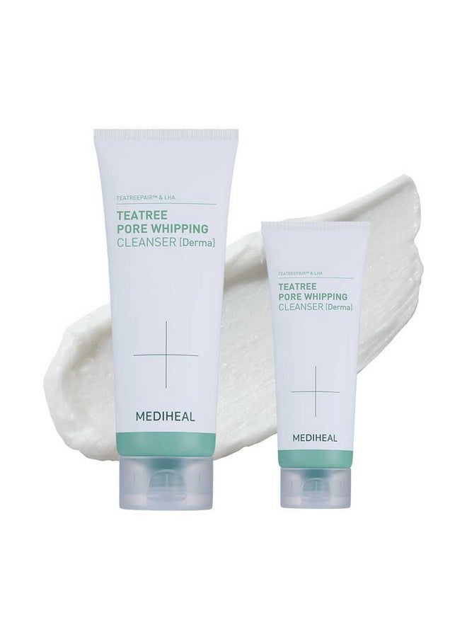 Teatree Pore Whip Cleanser Special Set (6.76 Fl Oz + 1.69 Fl Oz) Fresh And Revitalized Complexion Pore Cleanser With Lha & Kaolin