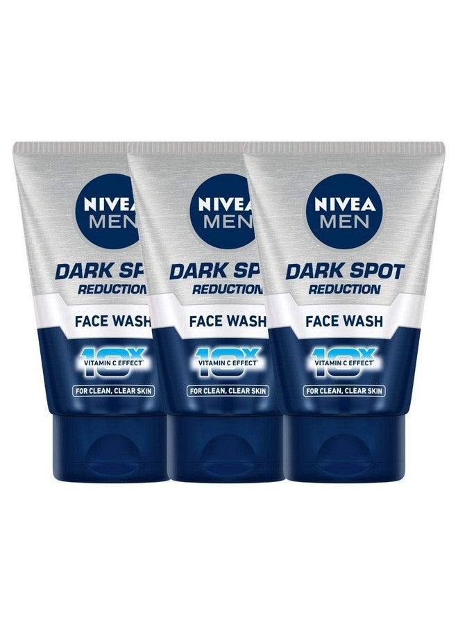 Men Dark Spot Reduction Face Wash 100 G (Pack Of 3) With Ginko And Ginseng Extracts For Clean Healthy & Clear Skin 10 X Vitamin C Effect For Radiant Skin For Dark Spot Reduction