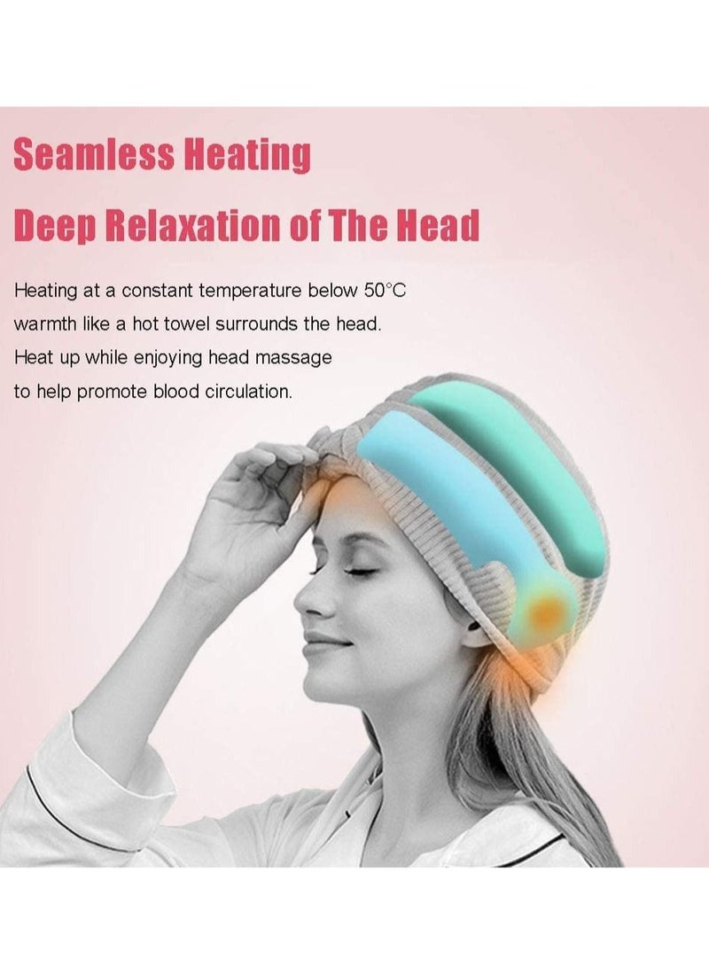 Electric Head Massager, Electric Scalp Massager, Air Compression, A Headache Hat Used for Migraines, Tension Headache Relief and Deep Sleeping