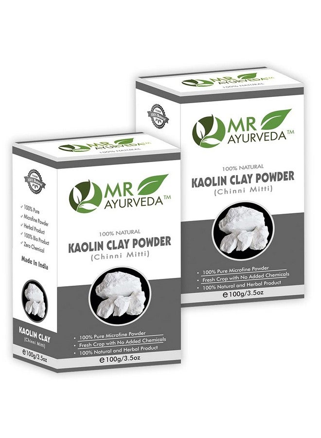 100% Pure Kaolin Clay Powder Kaolin Clay Powder For Skin China Clay Kaolin Clay Powder For Face Set Of 2 (200 Grams)