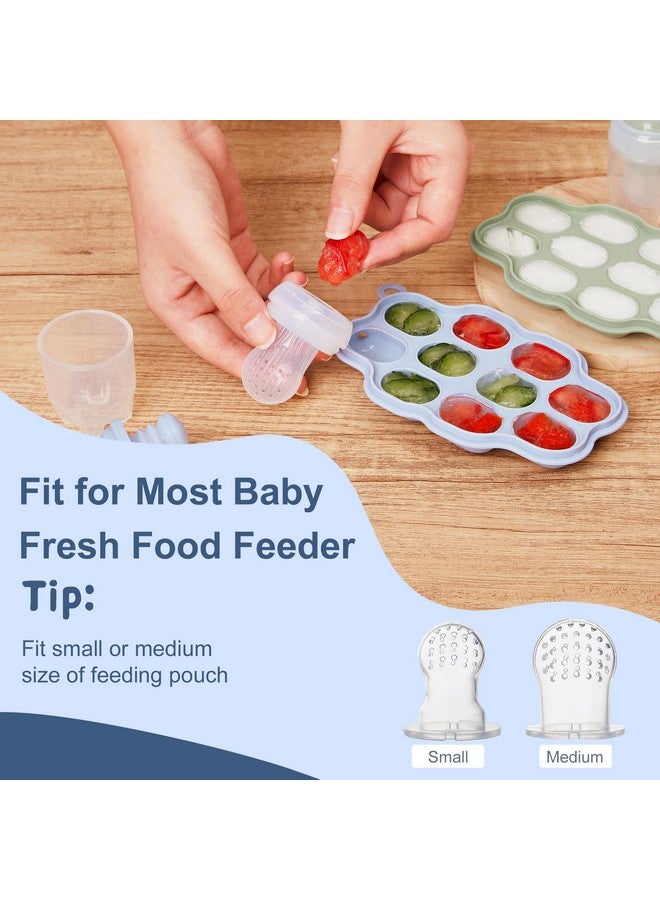 Baby Breastmilk Popsicle Molds (3 Pack) Kingkam Silicone Nibble Freezer Tray Baby Fruit Food Feeder Teether Tray Breast Milk Teether Pop Maker For Homemade Baby Food