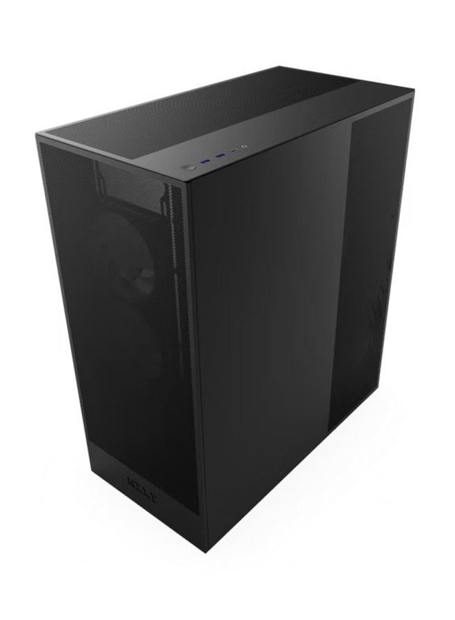 H7 Flow RGB Mid-Tower ATX Airflow Case with RGB Fans, Dedicated GPU Cooling, Large Radiator Support, 10-Fan Capacity, Top I/O Ports, Tool-less Panel Access, CM-H72FB-R1 | Black