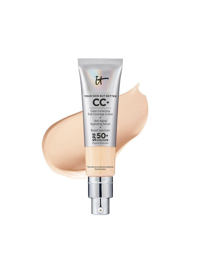 Your Skin But Better Cc+ Cream Light (W) Color Correcting Cream Fullcoverage Foundation Hydrating Serum & Spf 50+ Sunscreen Natural Finish 1.08 Fl Oz