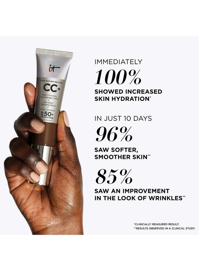 Your Skin But Better Cc+ Cream Light (W) Color Correcting Cream Fullcoverage Foundation Hydrating Serum & Spf 50+ Sunscreen Natural Finish 1.08 Fl Oz