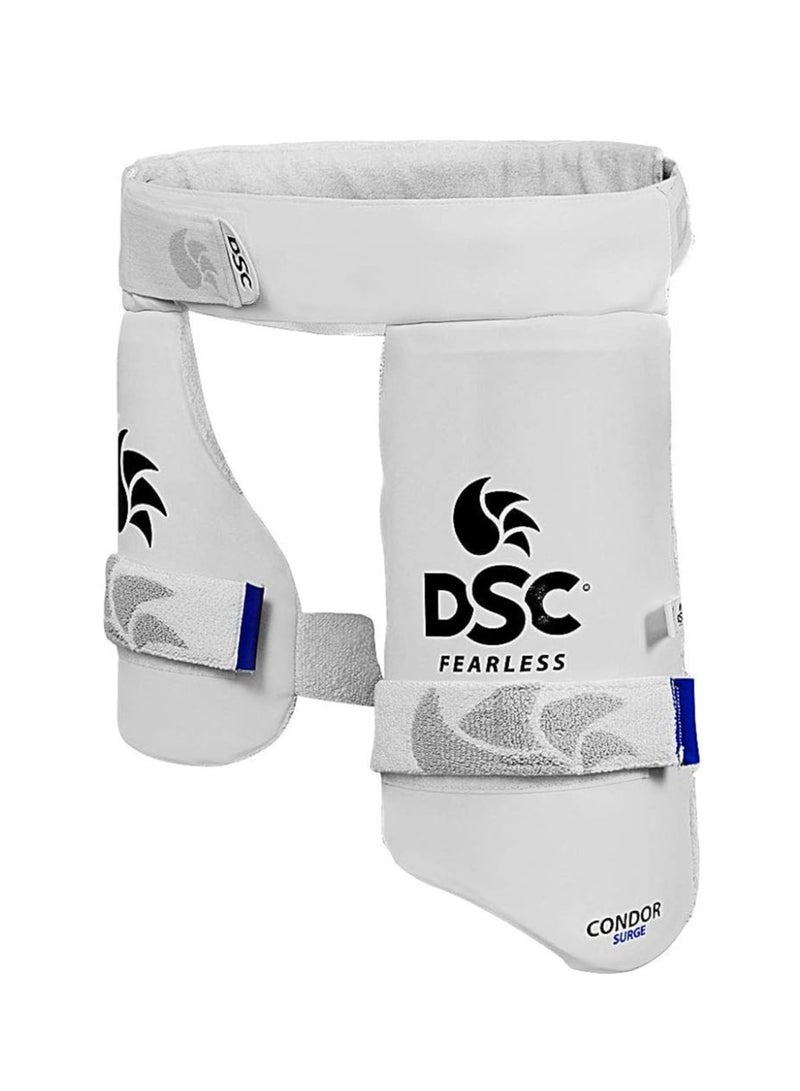 Condor Surge Cricket Thigh Pad | Size: Boys, Right Hand | For Men & Boys | Material: PVC | High Density Foam Inside | Towel Back for Absorption