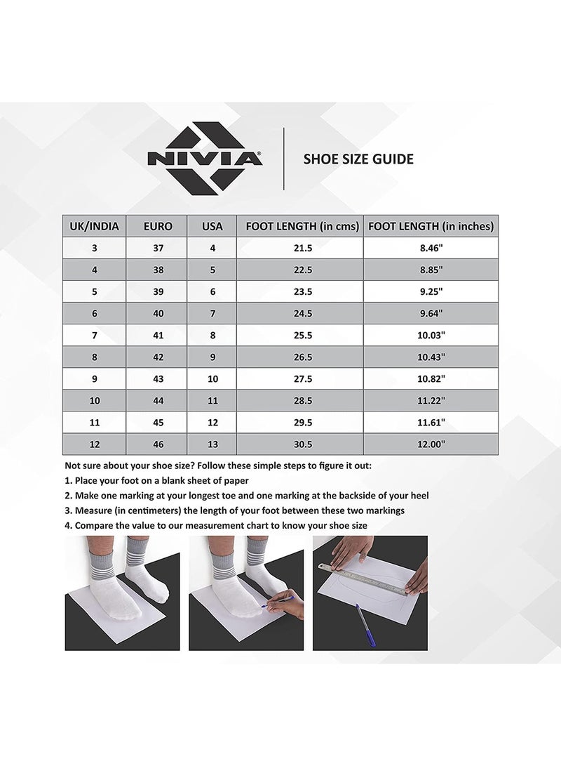 HY-Court 2.0 Badminton Shoes | UK 6 \ US 7 \ EU 40 | For Mens and Boys | Non-Marking Shoe | Court Shoe | For Badminton, Squash, Tennis Players