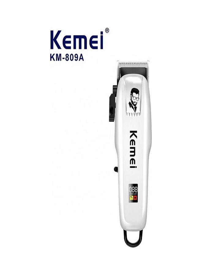 Kemei KM-PG809A Rechargeable Electric Hair Clipper White