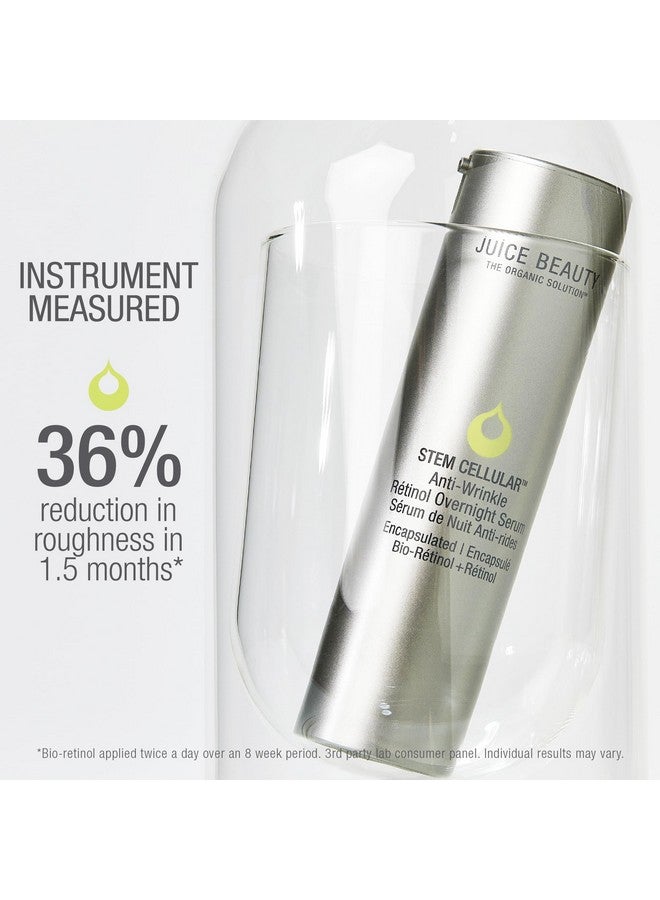 Stem Cellular Antiwrinkle Retinol Overnight Serum With Hyaluronic Acid Retinol Serum For Face 1 Fl Oz