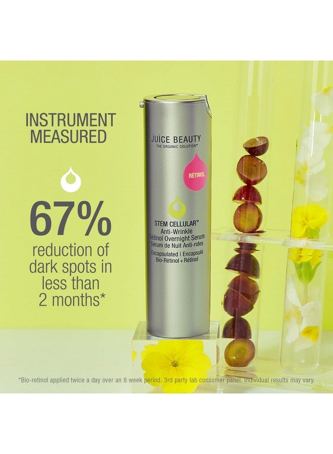 Stem Cellular Antiwrinkle Retinol Overnight Serum With Hyaluronic Acid Retinol Serum For Face 1 Fl Oz
