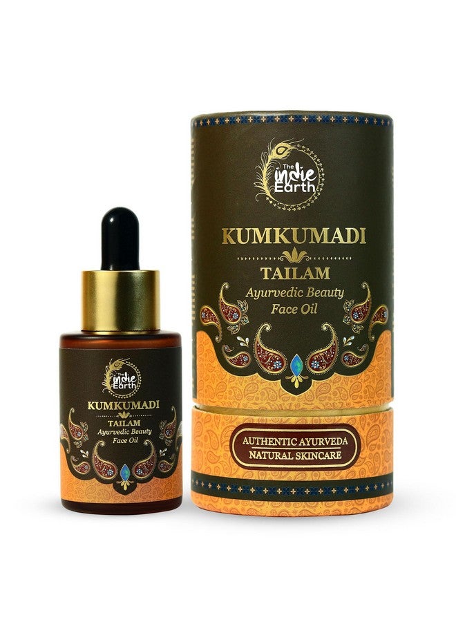 Kumkumadi Tailam 30 Ml An Ayurvedic Beauty Face Oil Miraculous Beauty Night Serum For Brighter Glowing & Younger Looking Skin With Turmeric Saffron Blue Lotus & Indian Lotus