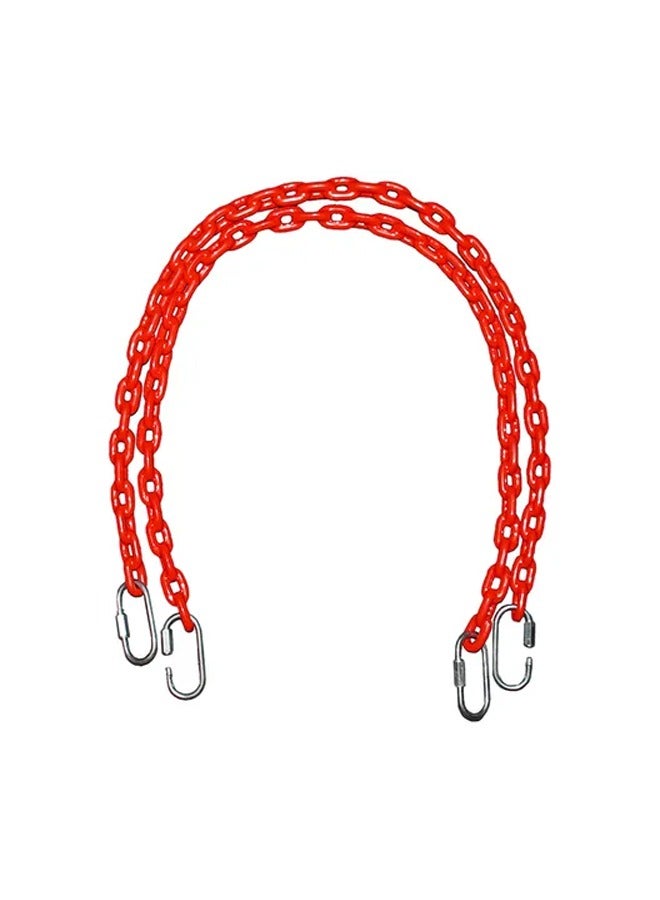 Safety Plastic Coated Swings Metal Chain With Quick Link Hooks For Children's Swing