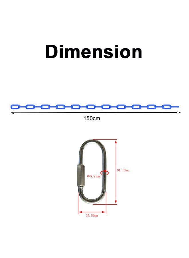 Professional Plastic Cover Chain With Quick Link Hooks Lightweight Durable Flexible