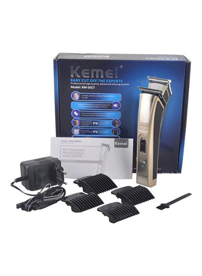 KM-017 Rechargable Electric Hair Trimmer Professional Silver/Gold/Black