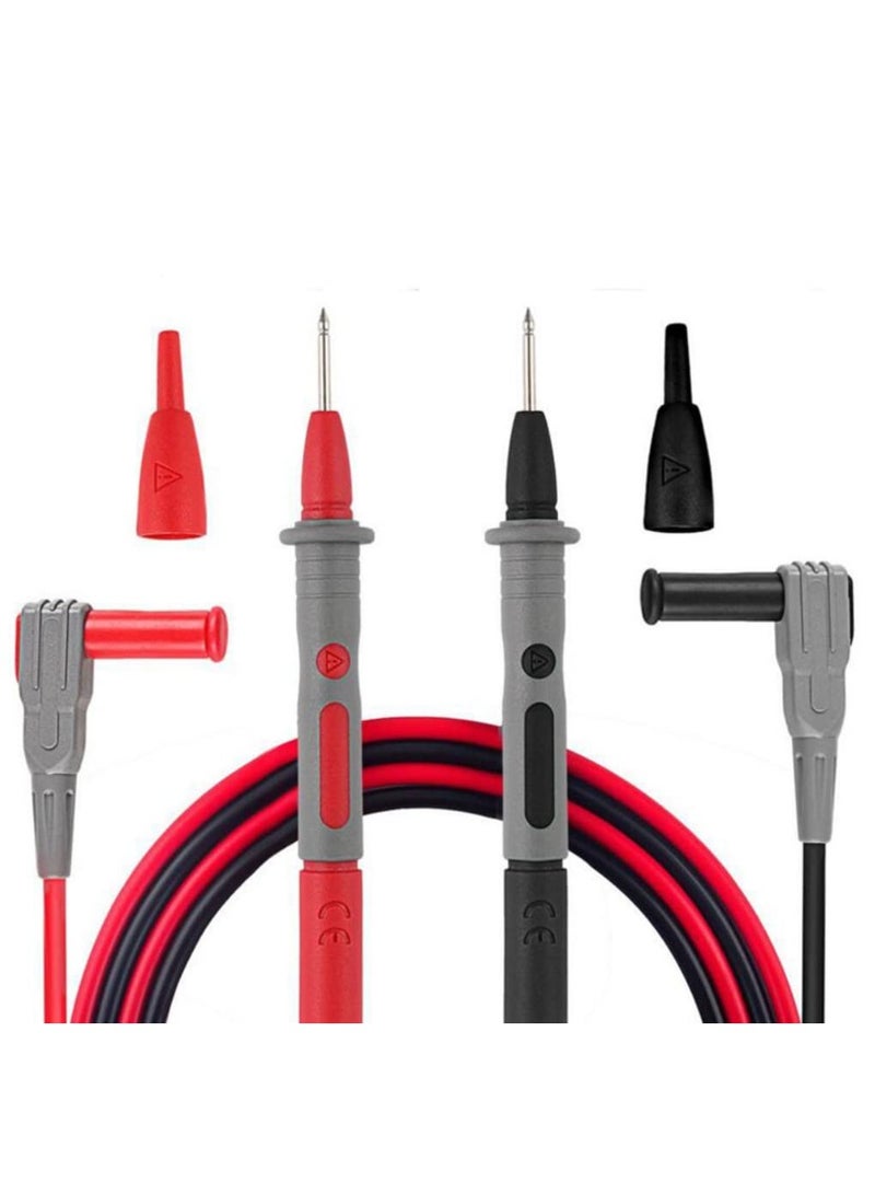 Electronic Digital Multimeter Test Leads Kit, Crocodile Clips Replaceable Probe Tips Set Multifunctional Test Lead Wire Kit