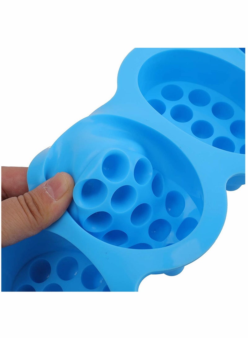 Silicone Massage Bar Soap Molds, Cavity Silicone Massage Molds, Nonstick & BPA Free, Handmade Soap Molds for Soaps Making(4 Pack)