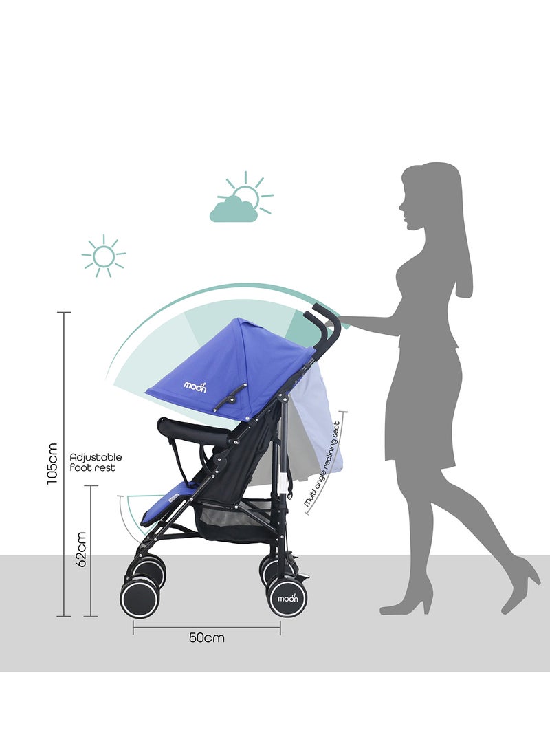 Strek Stroller - Royal Blue And Black