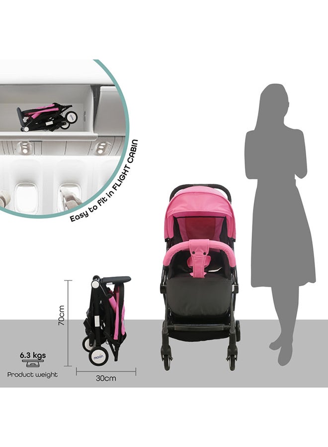 Compact Cabin Stroller - Pink/Black