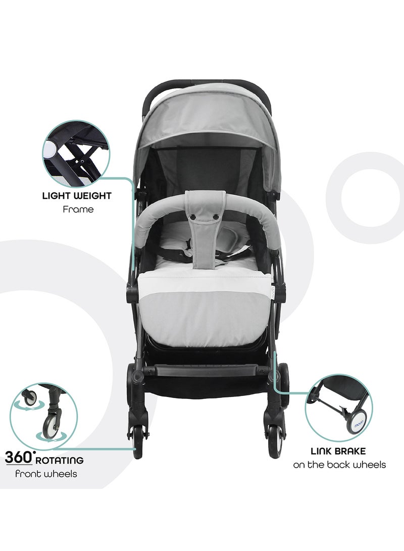 Compact Cabin Stroller - Cool Grey/Black