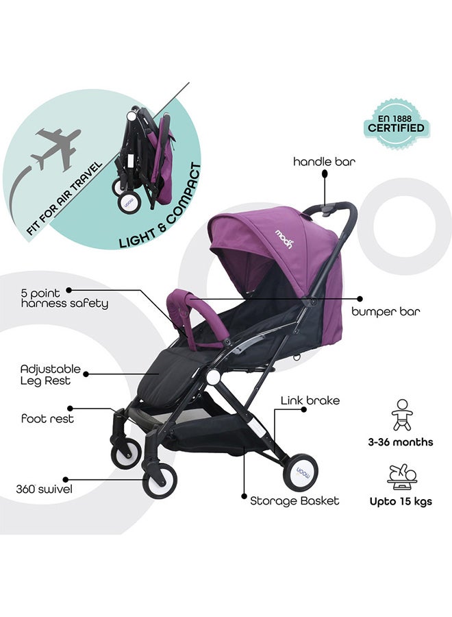 Compact - Cabin Stroller - Purple