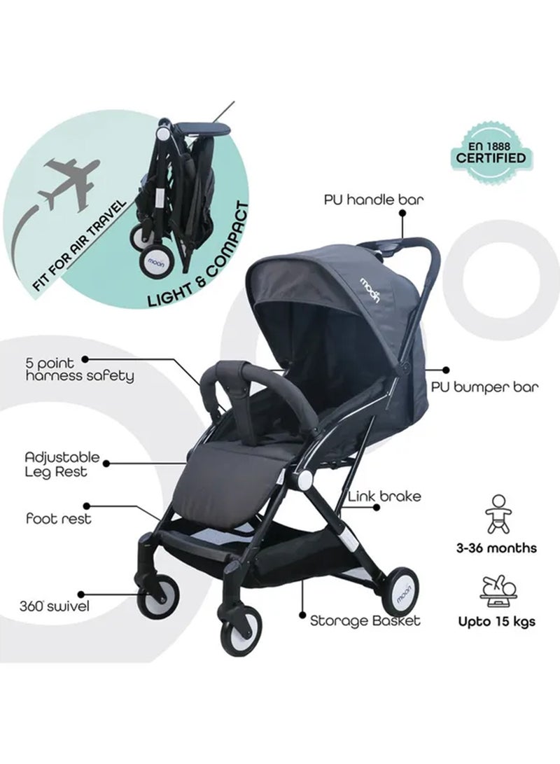 Compact Cabin Stroller - Dark Grey