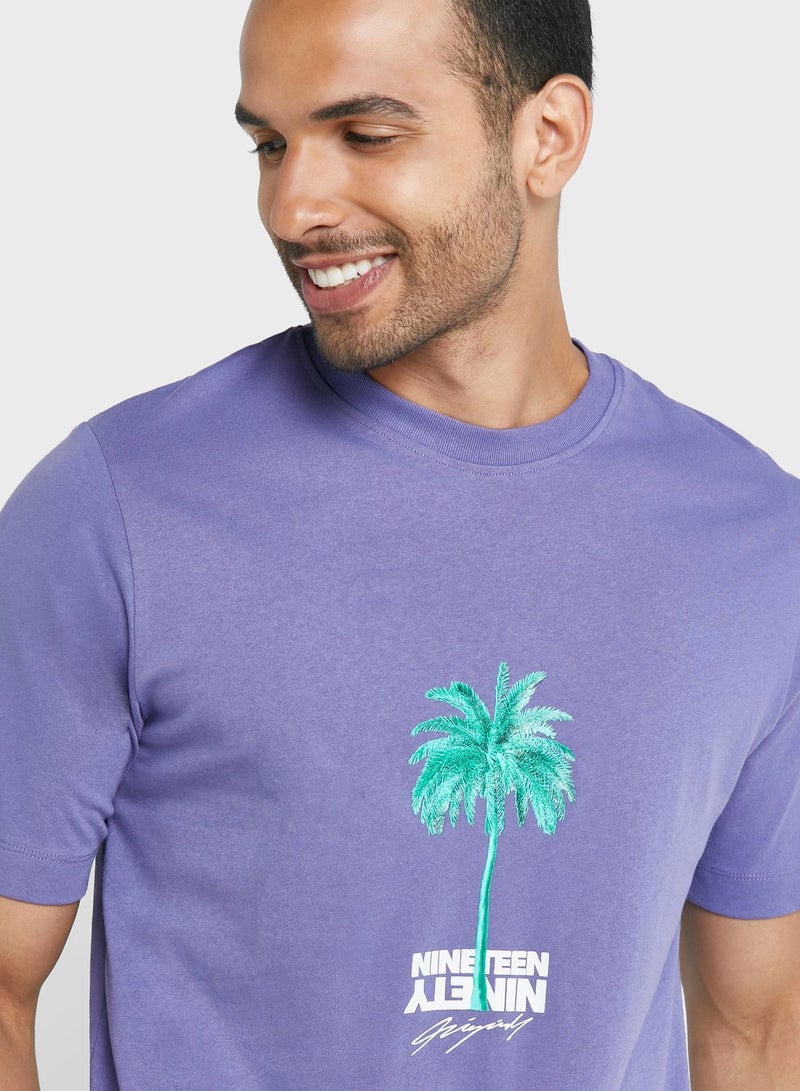 Graphic Crew Neck T-Shirt