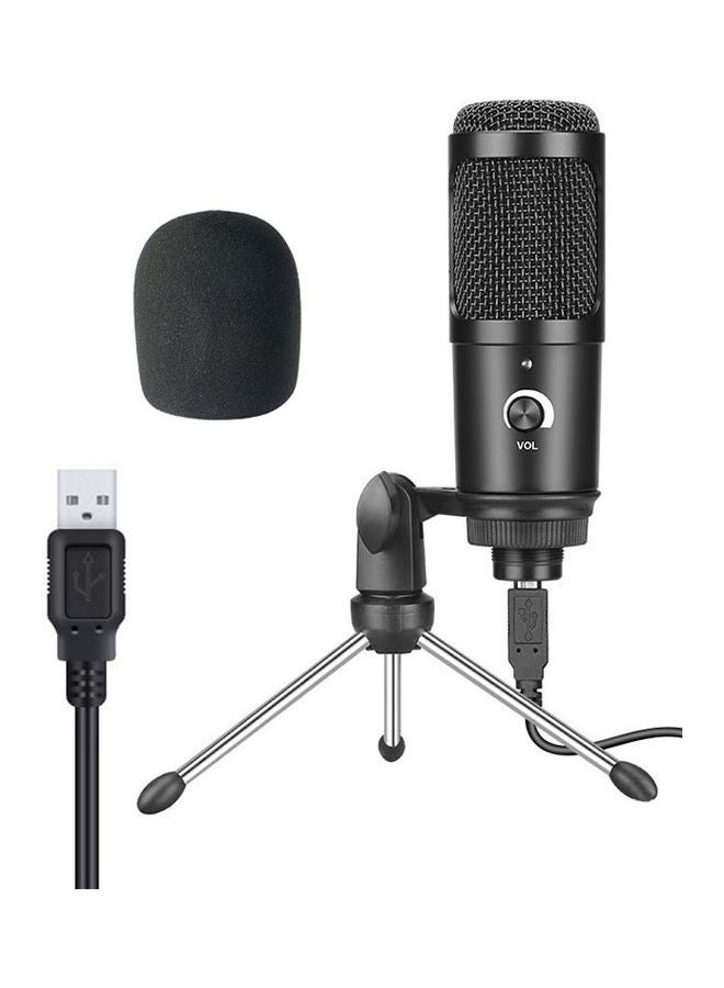 Portable Broadcasting, Studio Recording, Conference USB Condenser Microphone Kit Black