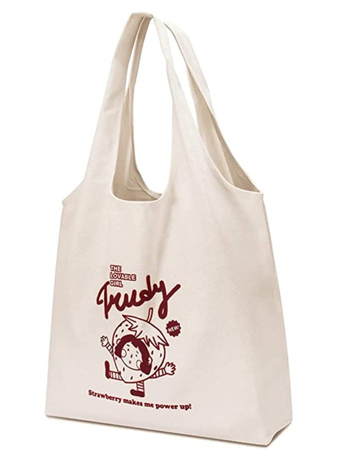 Canvas Tote Bags, with Inner Pocket Reusable Grocery Bags Bulk Reusable Shopping Bags Large Capacity Machine Washable