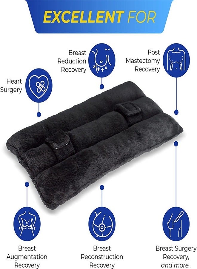 Mastectomy Pillow Post Surgery Seat Belt Pillow Cushions Pads Protector for Port Pacemaker Heart Surgery Section Recovery