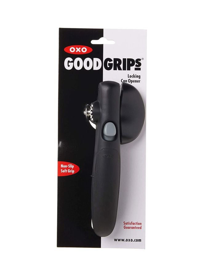 Snap-Lock Can Opener Black 7.62x5.08x17.78centimeter
