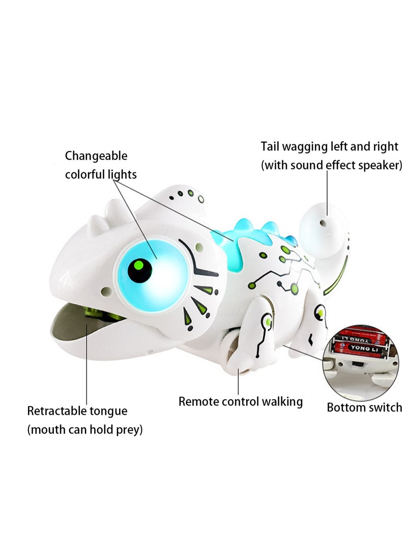 Remote Control Chameleon Children's Creative Pet Insect Catcher Cool Light Music Machine Dragon Electric Remote Control Toy