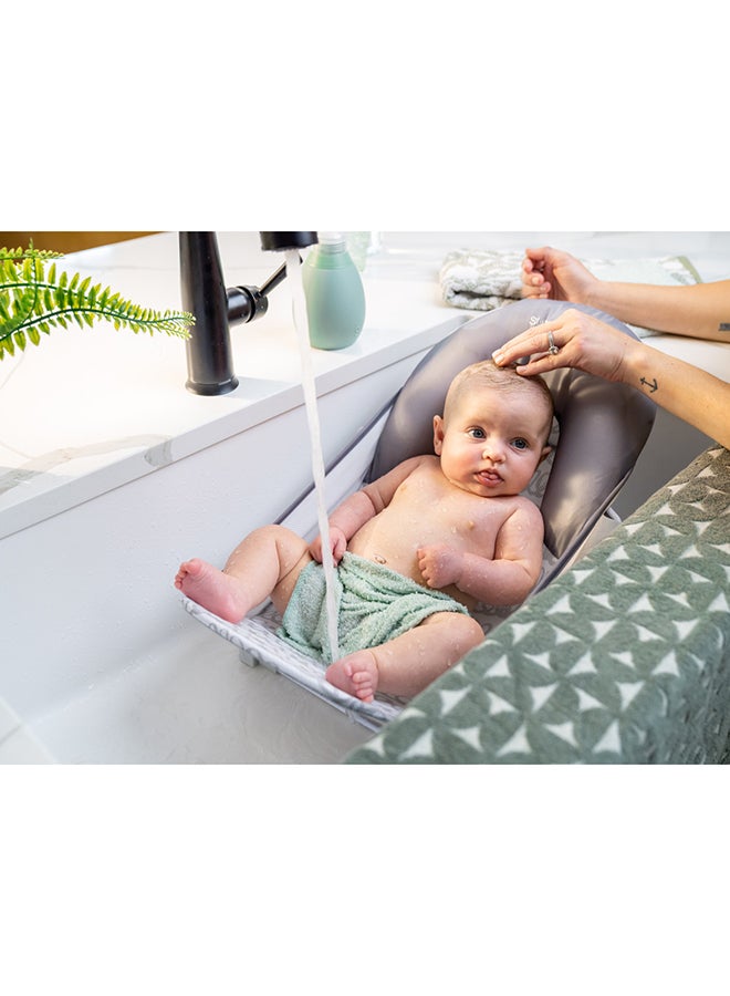 Foldaway 2-Position Baby Bather, 0 - 6 Months - Grey