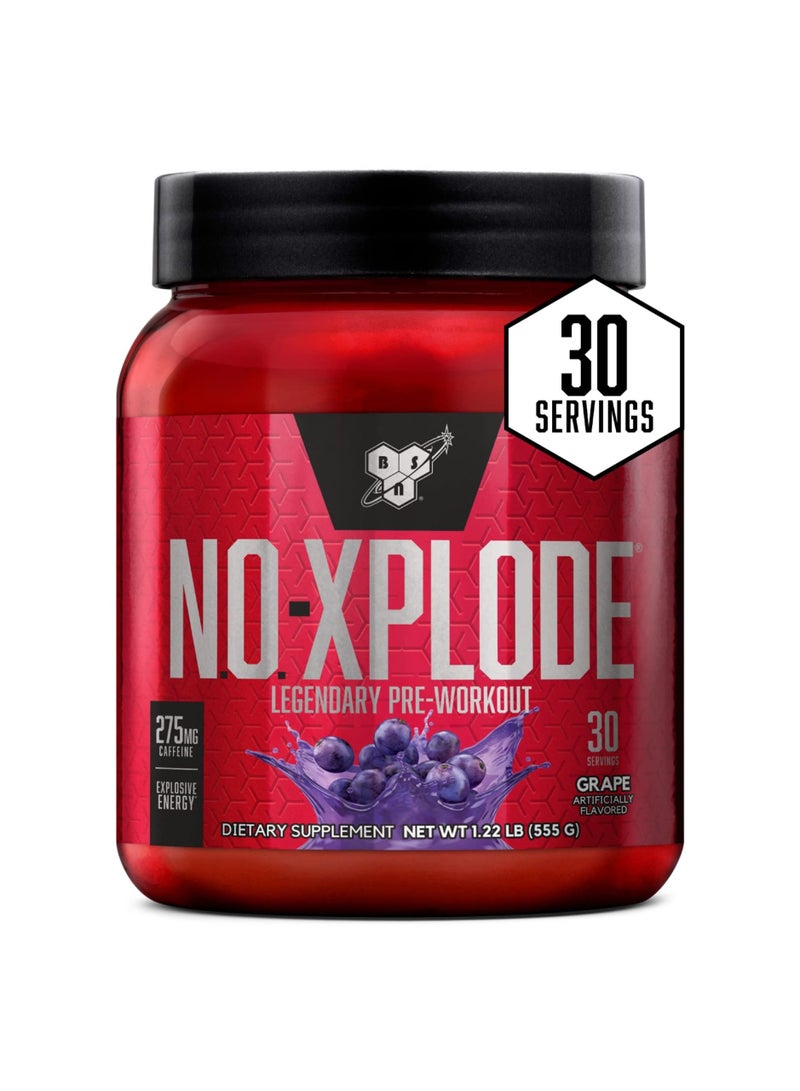 N.O.-Xplode Legendary Pre-Workout Grape Flavor 30 Servings