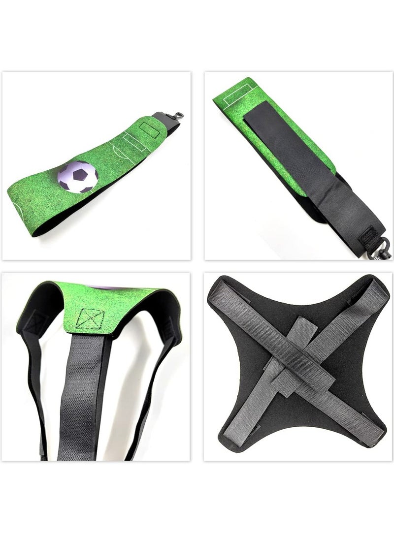 Football Kick Trainer Soccer Training Equipment Aid Skills Improvement Solo Practice for Kids Adults Hands Free Universal Fits All Size Footballs