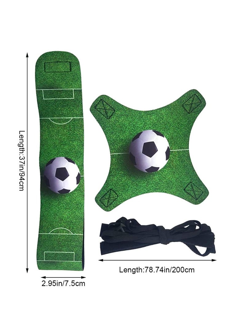 Football Kick Trainer Soccer Training Equipment Aid Skills Improvement Solo Practice for Kids Adults Hands Free Universal Fits All Size Footballs