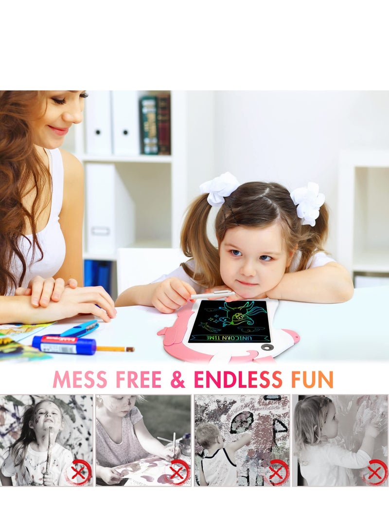 Unicorn LCD Writing Tablet for Kids 8.5 Inch Doodle Scribbler Pad with Stylus,Painting Board, Magic Board, Birthday Gifts, Drawing Board Educational Toys for 3+ Years Old