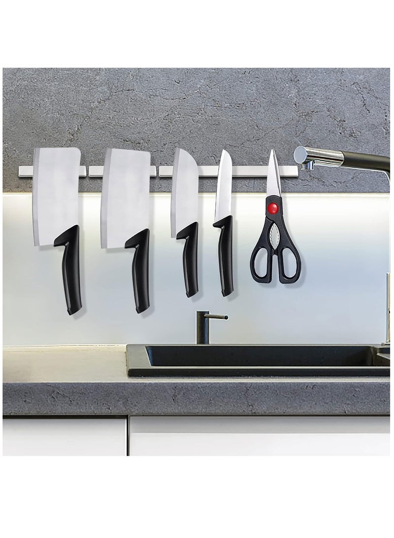 Powerful Neodymium Bar Magnets (60x10x3mm) 12 Packs Strong Waterproof Rare Earth Magnets with Epoxy Coating and Double-Sided Adhesive for Fridge Shower Doors Office and More