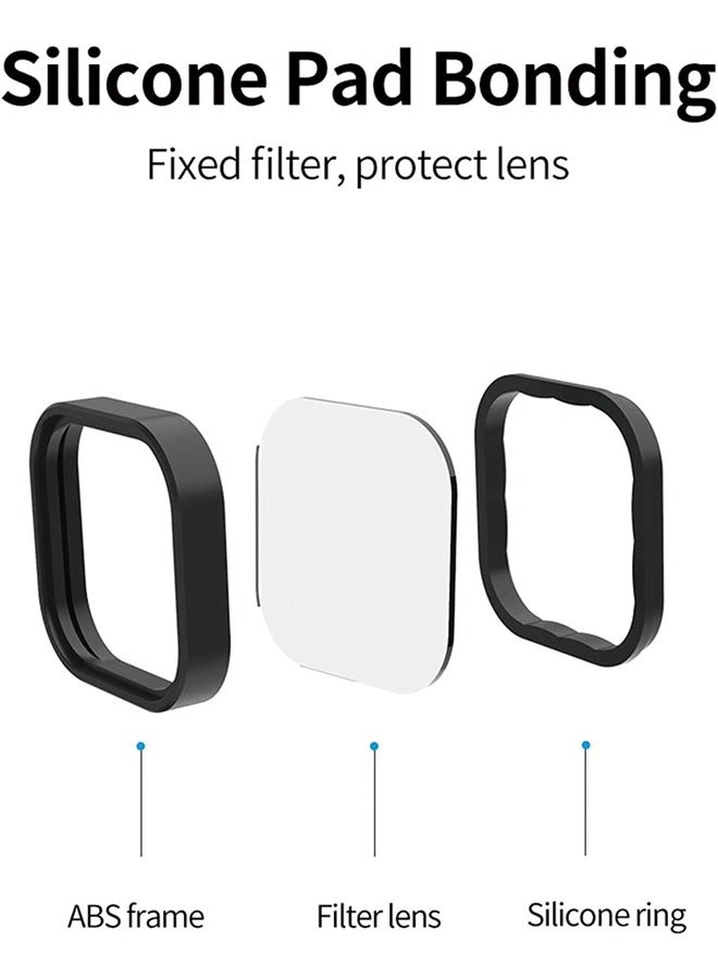 TELESIN 4PCS Camera Lens Filters Protector kit for GoPro Hero 11 Hero 10 9,1PC Circular Polarizing Filters with 3PCS Neutral Density for GoPro Hero 11 10 9 Black Accessories (CPL ND8 ND16 ND32)