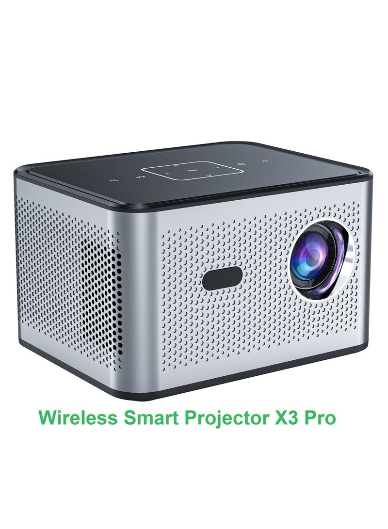 Wireless Smart Projector X3 Pro H713 HD Bluetooth Projector Portable Electric Focus + 4-Point Keystone Correction