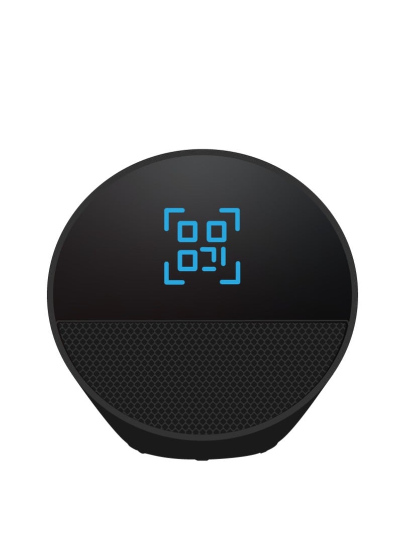 Echo Spot is a smart device with a vibrant Sonido and Alexa with a beautiful screen (black), new release 2024.