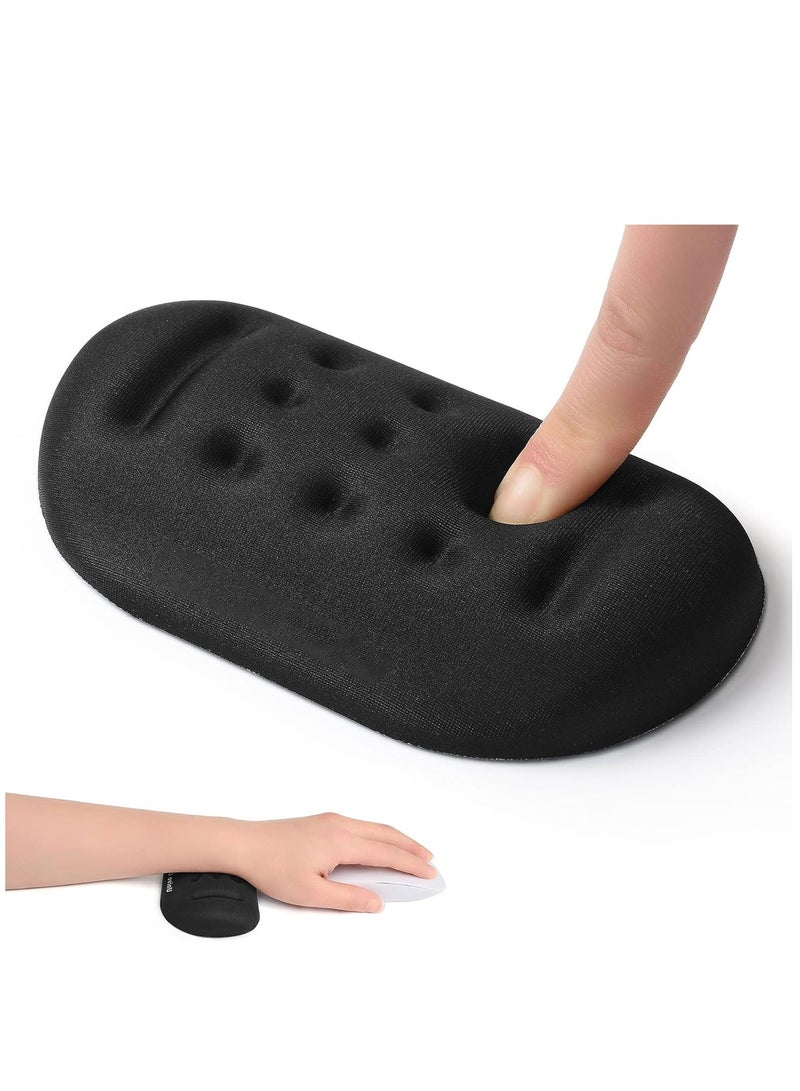 Mouse Wrist Rest for Desk Soft Memory Foam Wrist Support for Mouse Ergonomic Hand Rest Pad for Office Gaming Computer Laptop Odorless Breathable with Anit Slip Silicone Bottom Easy Typing