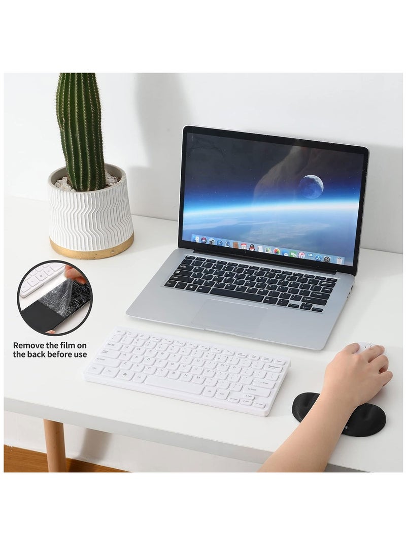 Mouse Wrist Rest for Desk Soft Memory Foam Wrist Support for Mouse Ergonomic Hand Rest Pad for Office Gaming Computer Laptop Odorless Breathable with Anit Slip Silicone Bottom Easy Typing