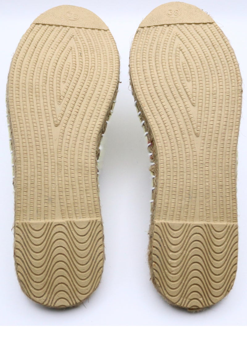 Embroidered Palm Paradise Espadrille (Wenge)