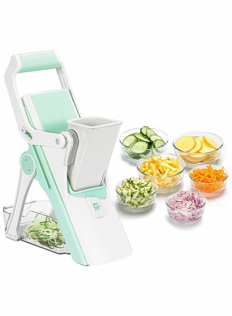 Vegetable Chopper, Slicer Cutter Chopper and Grater 5 Blades