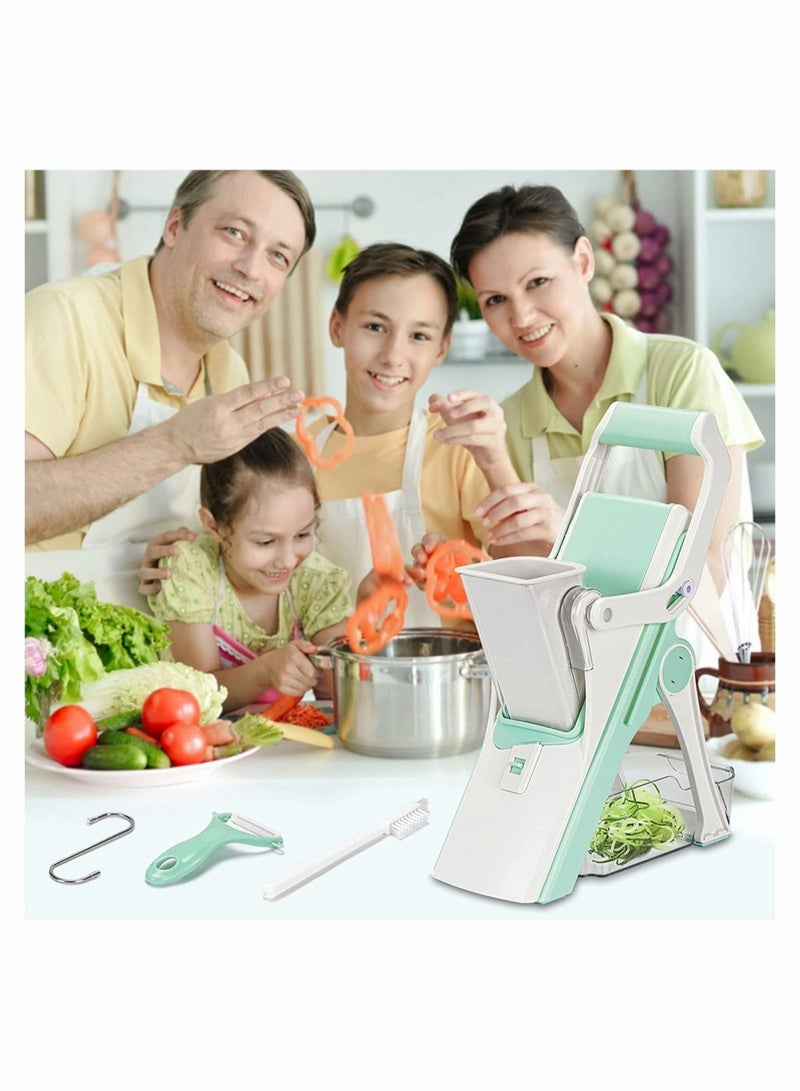 Vegetable Chopper, Slicer Cutter Chopper and Grater 5 Blades