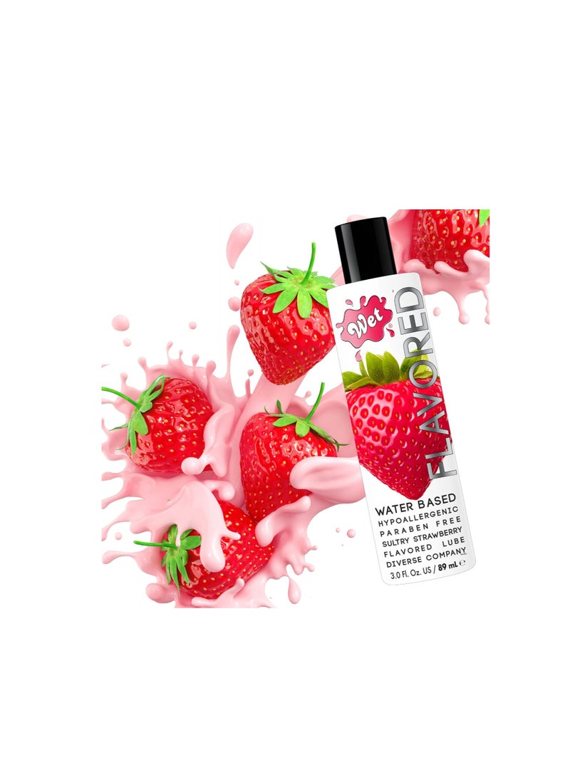 Wet Platinum Sultry Strawberry Water Based Lubricant 3oz 89ml