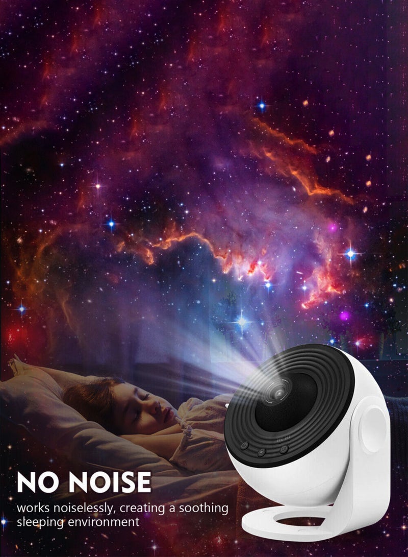 Star Galaxy Projector for Bedroom HD Image Star Ultra Clear Night Light Projector Galaxy Light Adjustable Knob 12 Film Discs Planetarium Projector for Kids 360° Rotating 1/2h Timer