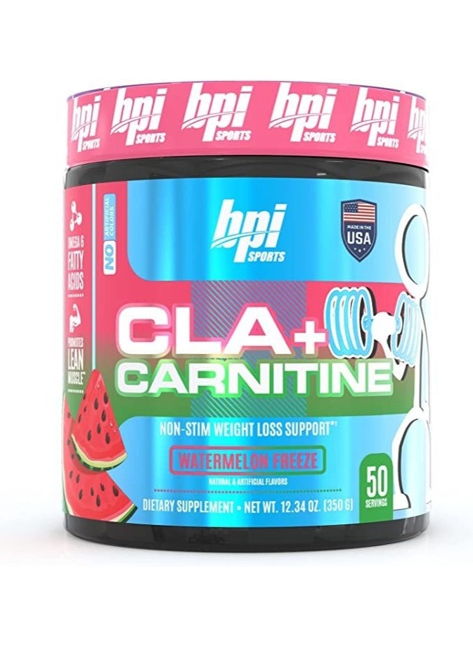 BPI Sports CLA + Carnitine 350g Watermelon Freeze Flavor 50 Serving