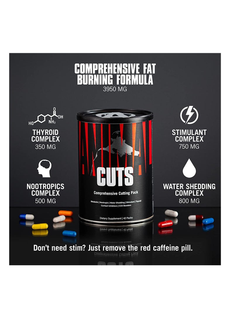 Universal Nutrition Animal Advanced Cuts All in one Complete Fat Burner Supplement 42 Packs