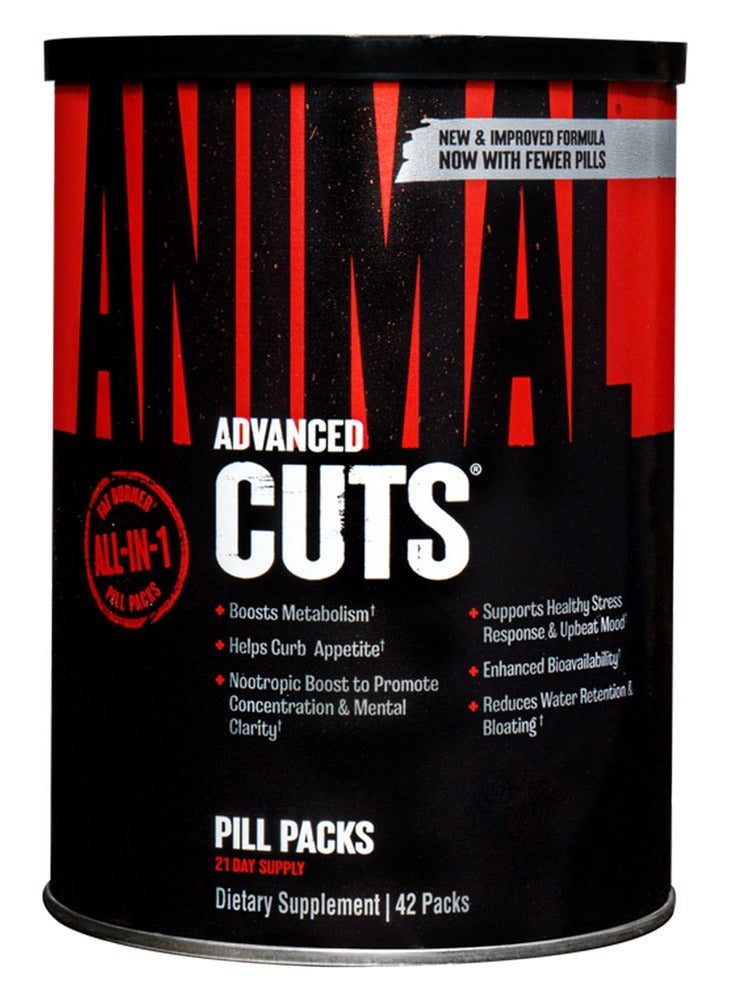 Universal Nutrition Animal Advanced Cuts All in one Complete Fat Burner Supplement 42 Packs