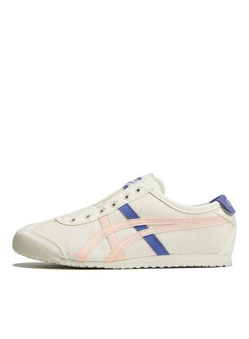 Onitsuka Tiger Slip-On Canvas Casual Shoes Beige/Pink